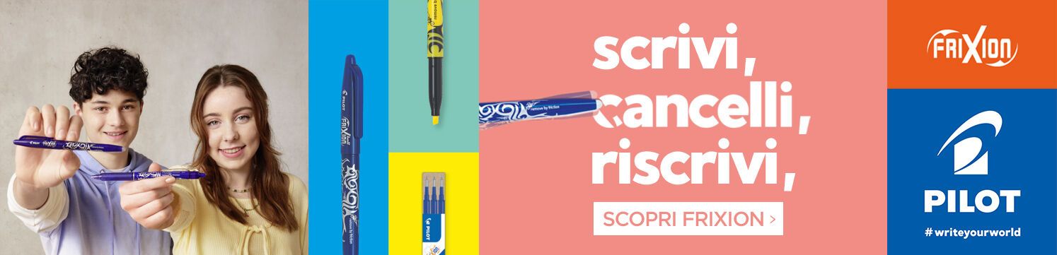 Pilot Frixion scrivi, cancelli, riscrivi