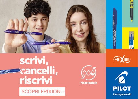 Pilot Frixion scrivi, cancelli, riscrivi