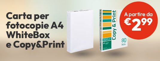 Cara Whitebox e CopyPrint a partire da soli € 2,99