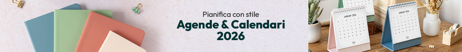 Agende & Calendari 2026: pianifica con stile i tuoi impegni!