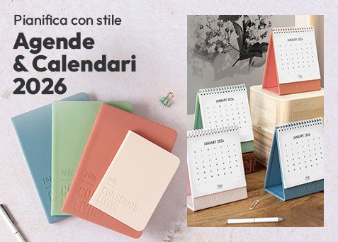 Agende & Calendari 2026: pianifica con stile i tuoi impegni!