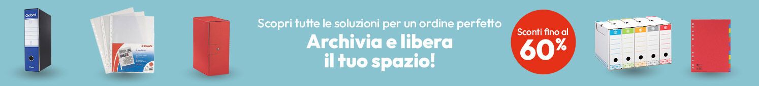 Speciale Archivio con sconti fino al 60%