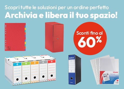 Speciale Archivio con sconti fino al 60%