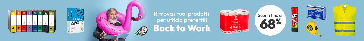 Back to Work con sconti fino al 68%