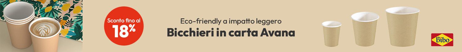 Bicchieri in carta Avana Bibo sconto fino al 18%