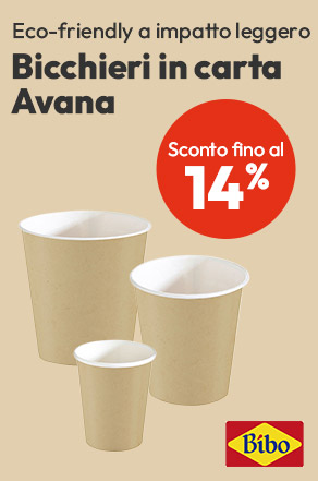 Bicchieri in carta Avana Bibo sconto fino al 14%