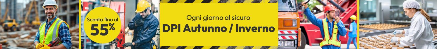 DPI Autunno / Inverno con sconti fino al 55%