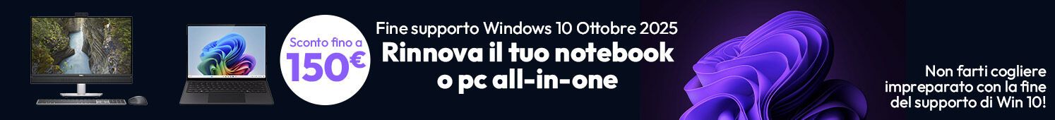 PC all-in-one e notebook con sconto fino a €150!