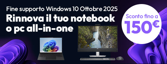 PC all-in-one e notebook con sconto fino a €150!