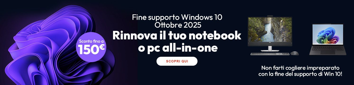 PC all-in-one e notebook con sconto fino a €150!