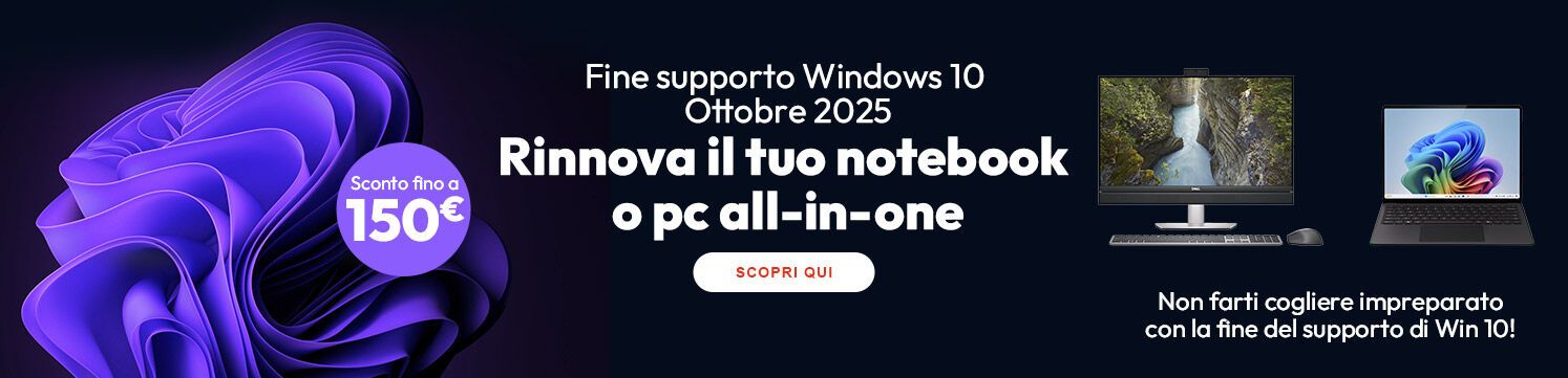 PC all-in-one e notebook con sconto fino a €150!