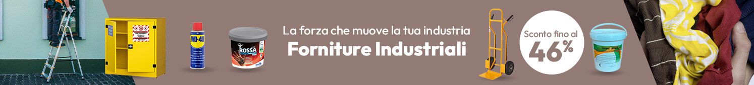 Forniture Industriali con sconti fino al 46%