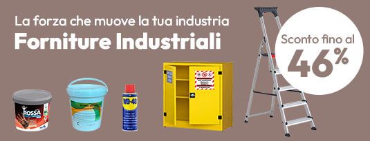 Forniture Industriali con sconti fino al 46%