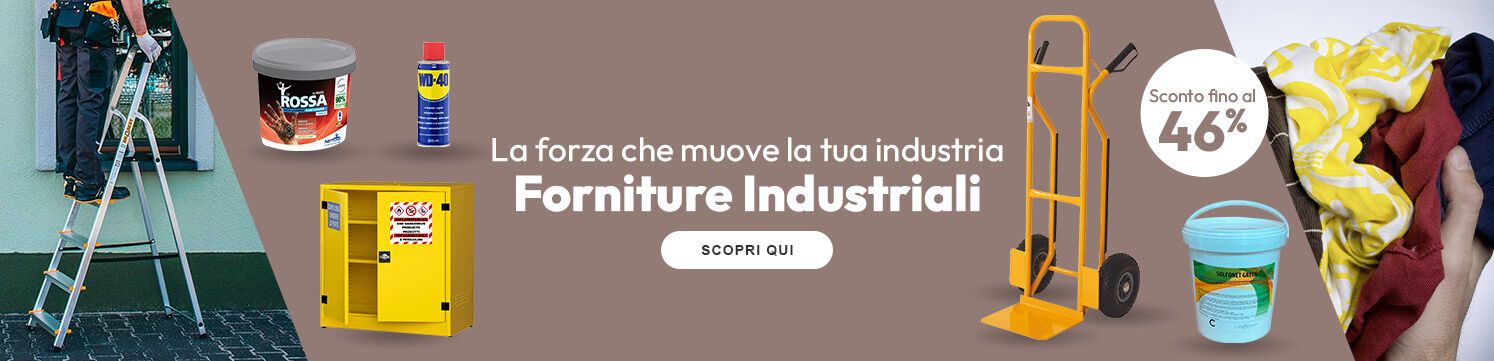 Forniture Industriali con sconti fino al 46%