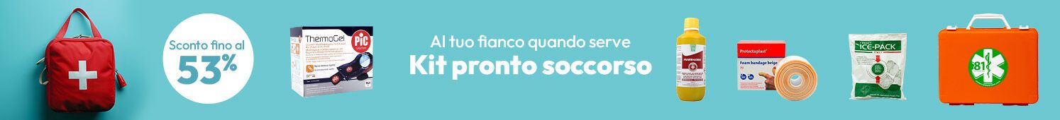 Kit pronto soccorso con sonti fino al 53%