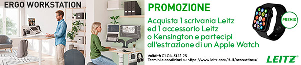 Acquista una scrivania Leitz e 1 accessorio e vinci un Apple Watch!