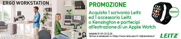 Acquista una scrivania Leitz e 1 accessorio e vinci un Apple Watch!