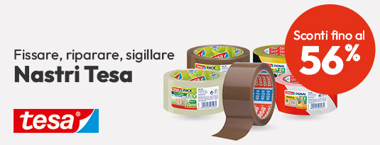 Nastri Tesa per ogni esigenza: fissare, riparare, sigillare con sconti fino al 56%