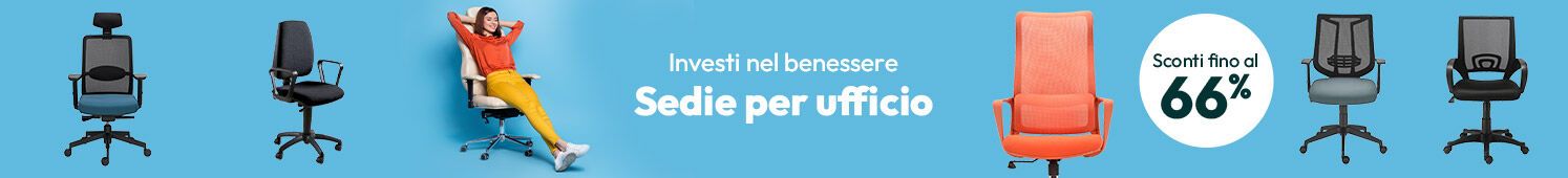Sedie ufficio: investi nel tuo benessere! Sconti fino al 66%