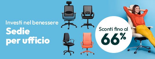 Sedie ufficio: investi nel tuo benessere! Sconti fino al 66%