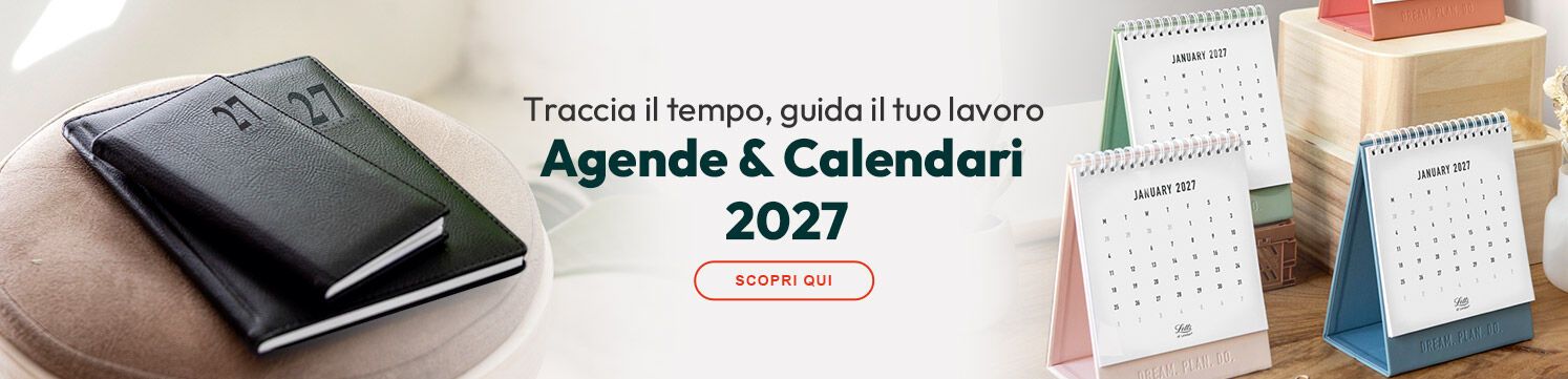 Agende e Calendari 2027 traccia il tempo, guida il tuo lavoro