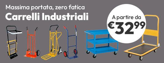 Carrelli Industriali a partire da €32,99