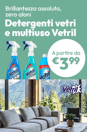 Detergenti vetri e multiuso Vetril a partire da €3,99