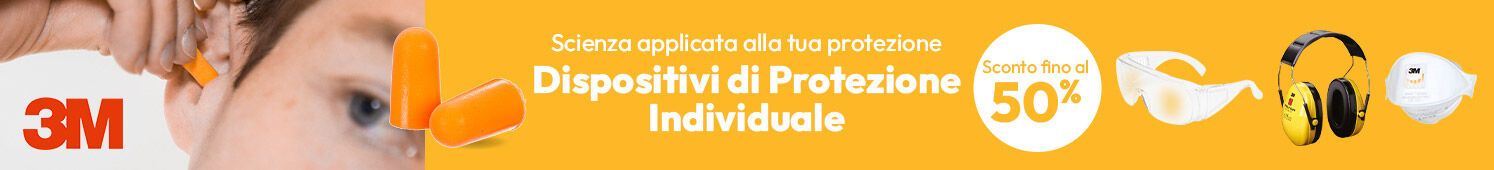 Dispositivi di Protezione Individuale 3M sconti fino al 50%