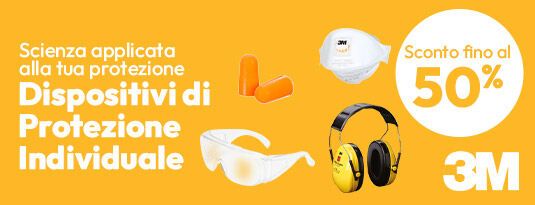 Dispositivi di Protezione Individuale 3M sconti fino al 50%