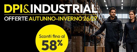 DPI Industrial Autunno Inverno sconti fino al 58%