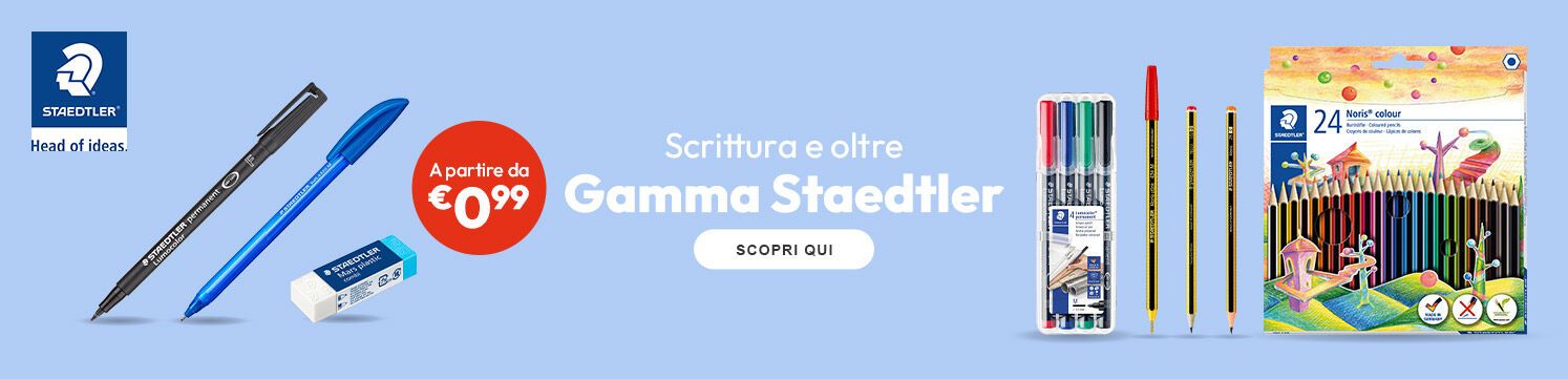 Gamma Staedtler scrittura e oltre a partire da €0,99