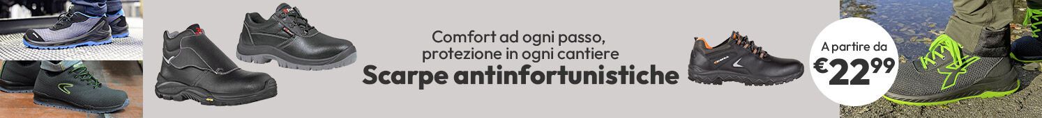 Scarpe antinfortunistiche a partire da €22,99