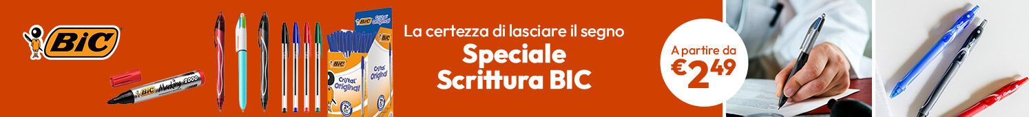 Speciale Scrittura BIC a partire da €2,49