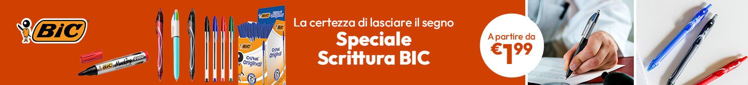 Speciale Scrittura BIC a partire da € 1,99