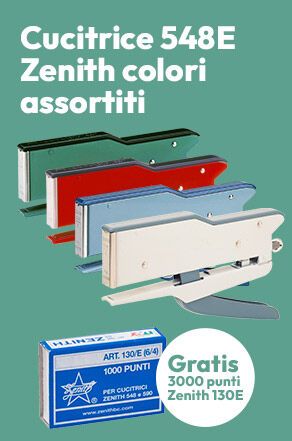 Cucitrice 548E Zenith + 3000 punti 130E Gratis