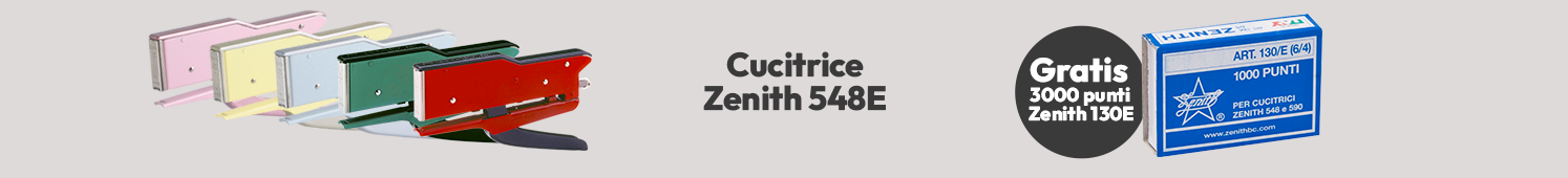 Cucitrice Zenith 548E GRATIS 3000 punti metallici