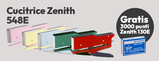 Cucitrice Zenith 548E GRATIS 3000 punti metallici