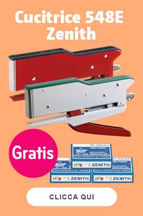 Cucitrice Zenith 548E GRATIS 3000 punti metallici